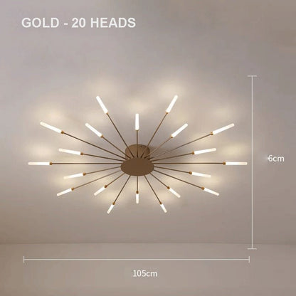 Minimalist Starry Art LED Chandelier Lighting - Querencian
