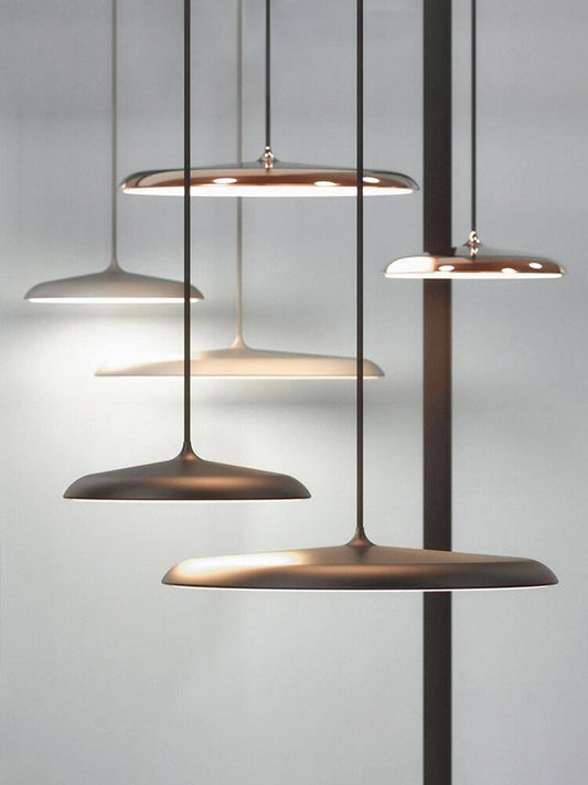 Modern Art Disc Single Head UFO Hanging Lamp - Querencian