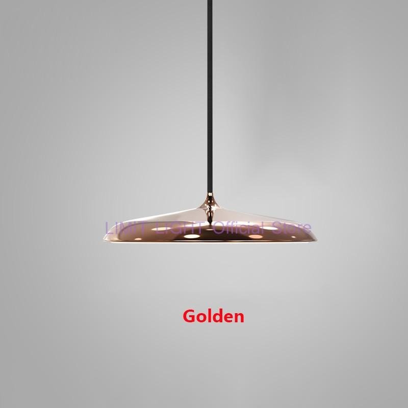 Modern Art Disc Single Head UFO Hanging Lamp - Querencian
