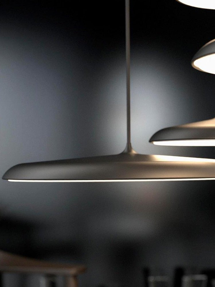 Modern Art Disc Single Head UFO Hanging Lamp - Querencian
