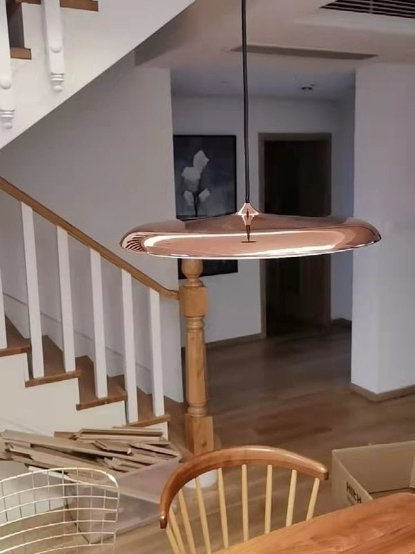 Modern Art Disc Single Head UFO Hanging Lamp - Querencian