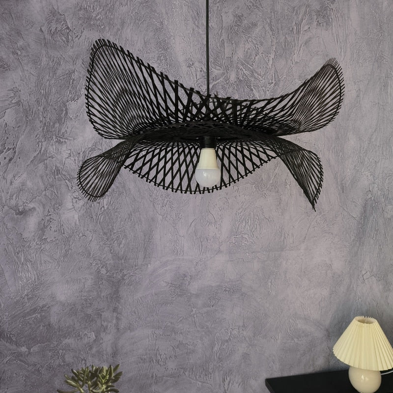 Modern Asian Style Bamboo Handmade Chandeliers Luminaire - Querencian