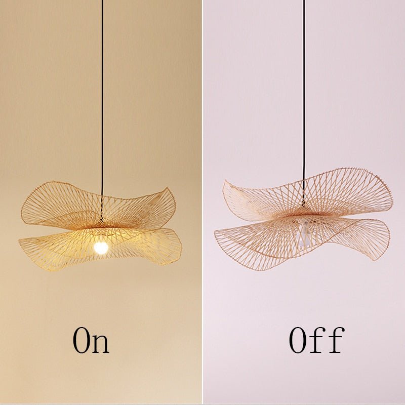 Modern Asian Style Bamboo Handmade Chandeliers Luminaire - Querencian