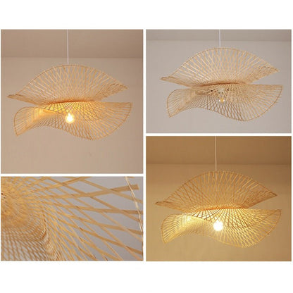 Modern Asian Style Bamboo Handmade Chandeliers Luminaire - Querencian