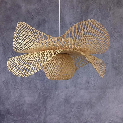 Modern Asian Style Bamboo Handmade Chandeliers Luminaire - Querencian