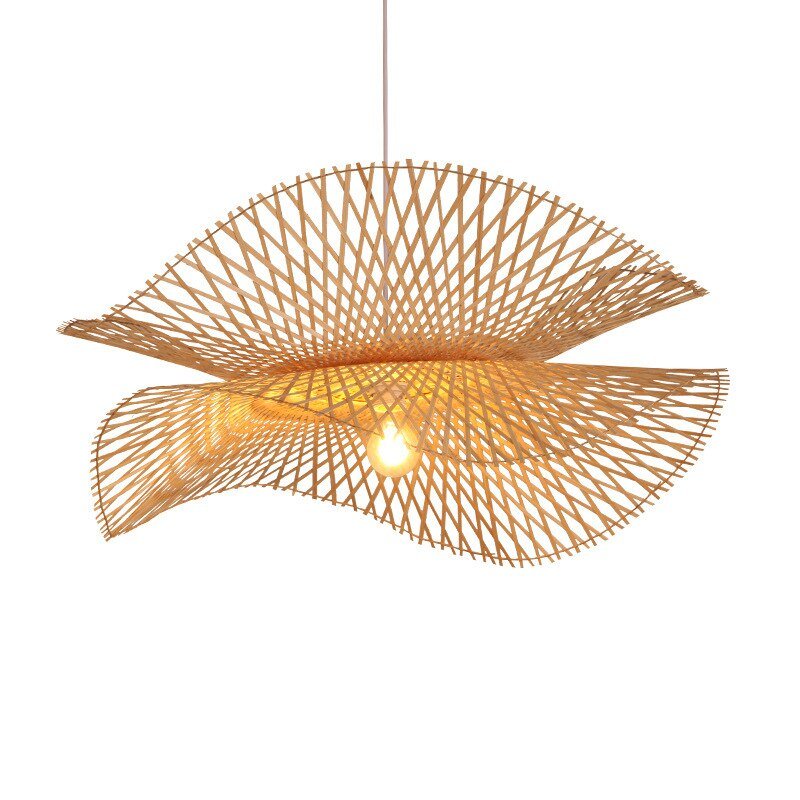 Modern Asian Style Bamboo Handmade Chandeliers Luminaire - Querencian