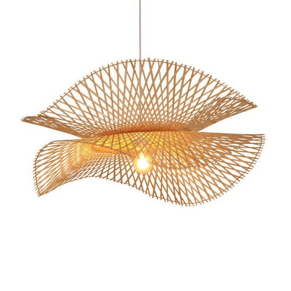 Modern Asian Style Bamboo Handmade Chandeliers Luminaire - Querencian