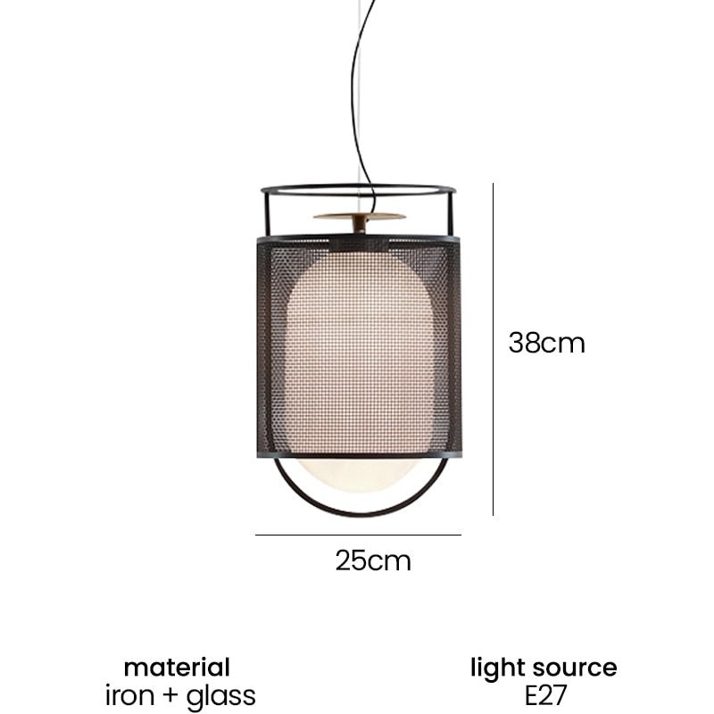 Modern Chinese Brief Glass Pendant Lighting - Querencian
