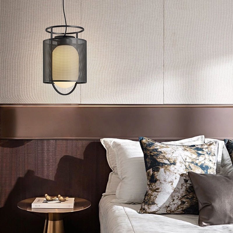 Modern Chinese Brief Glass Pendant Lighting - Querencian