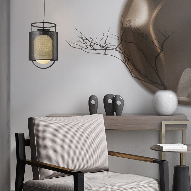 Modern Chinese Brief Glass Pendant Lighting - Querencian