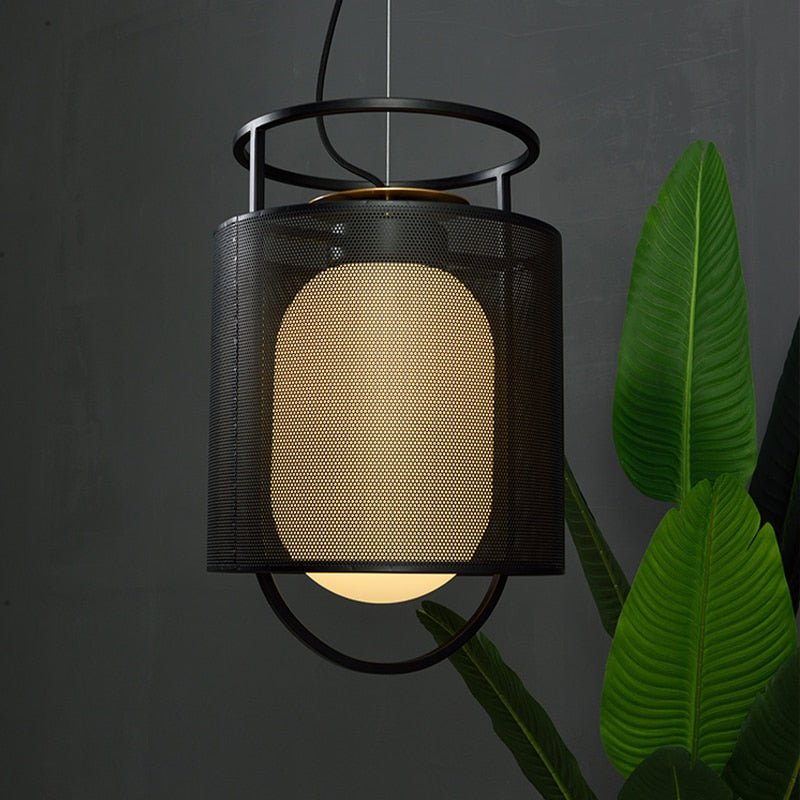 Modern Chinese Brief Glass Pendant Lighting - Querencian
