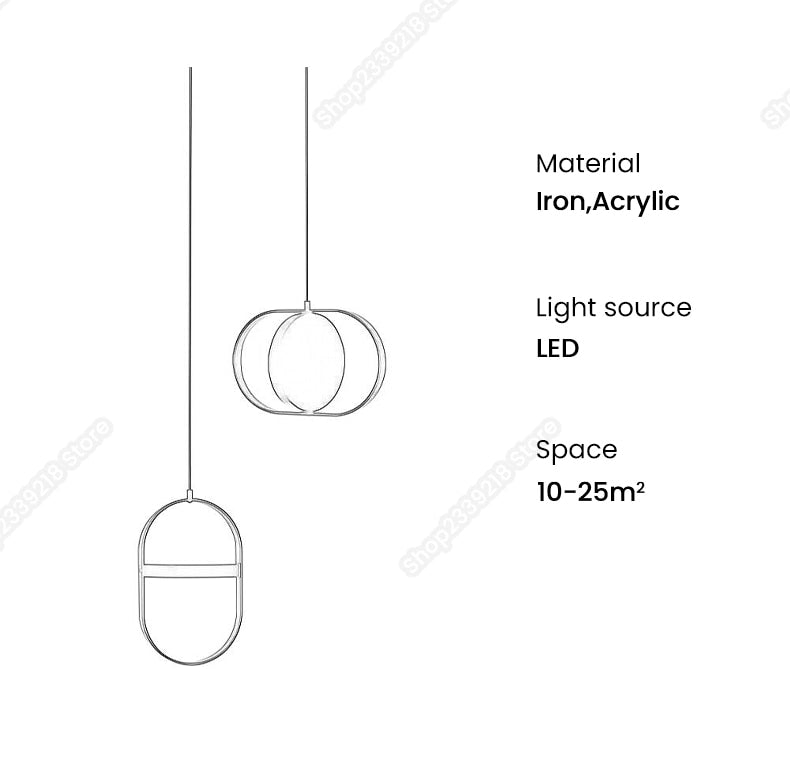 Modern Decoration LED Nordic Brief Pendant Lighting - Querencian