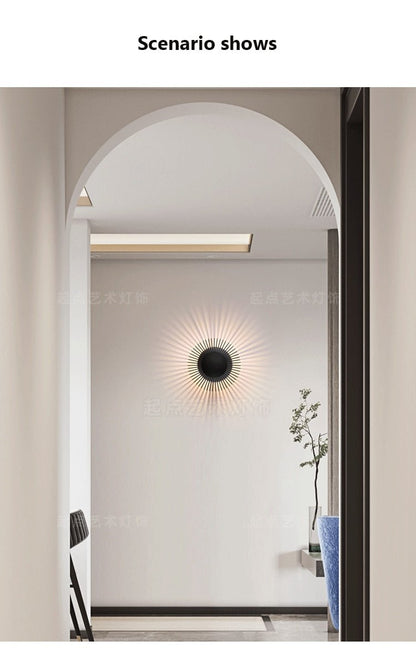 Modern Decorative Aluminum Wall Sconce Scattered Light - Querencian