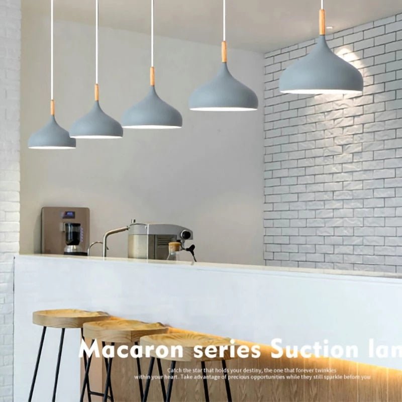 Modern E27 Macaron Color LED Pendant Lights - Querencian