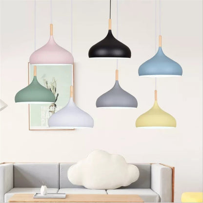 Modern E27 Macaron Color LED Pendant Lights - Querencian