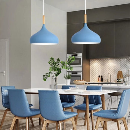 Modern E27 Macaron Color LED Pendant Lights - Querencian