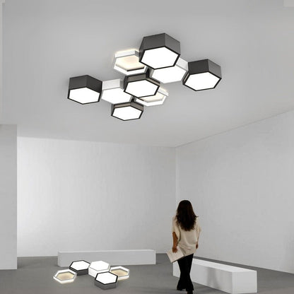 Modern Hexagonal Led Ceiling Lamp - Querencian