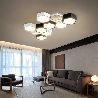Modern Hexagonal Led Ceiling Lamp - Querencian