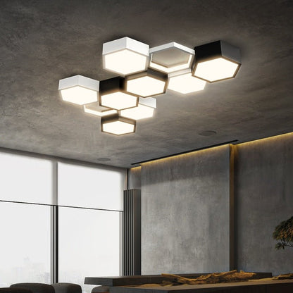 Modern Hexagonal Led Ceiling Lamp - Querencian