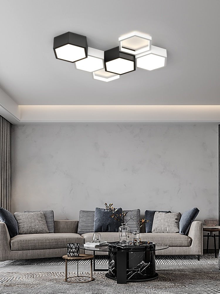 Modern Hexagonal Led Ceiling Lamp - Querencian