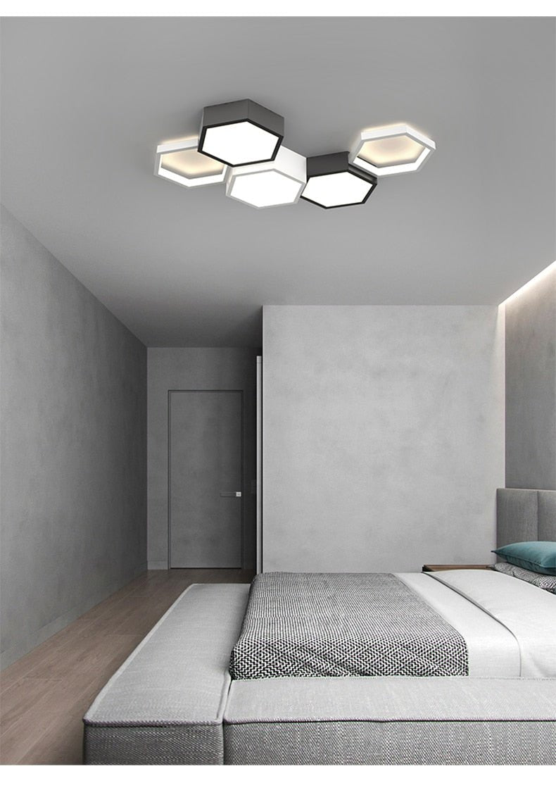Modern Hexagonal Led Ceiling Lamp - Querencian