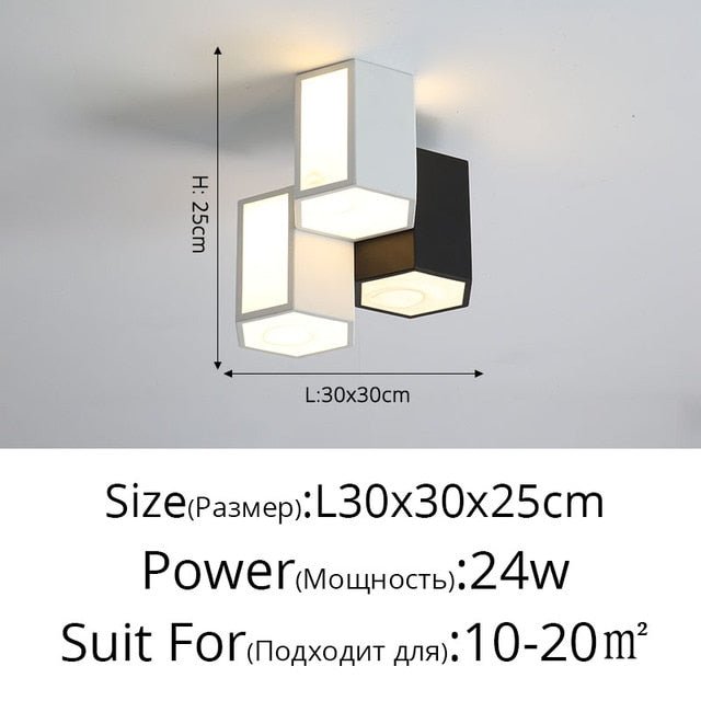 Modern Hexagonal Led Ceiling Lamp - Querencian