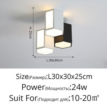Modern Hexagonal Led Ceiling Lamp - Querencian