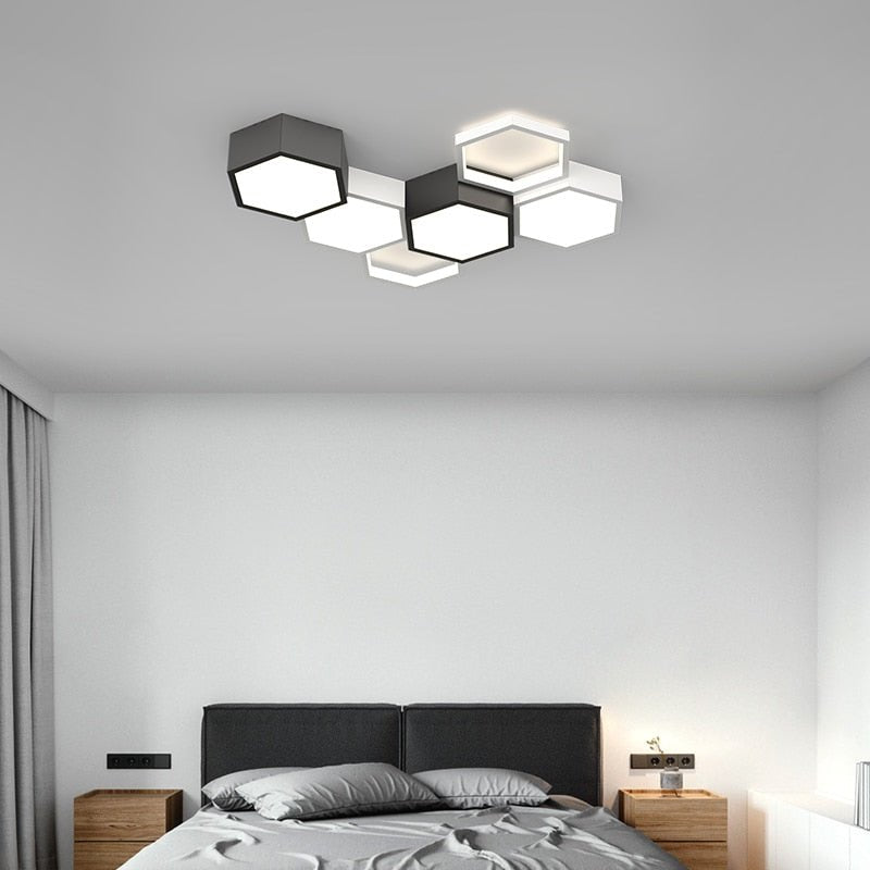Modern Hexagonal Led Ceiling Lamp - Querencian