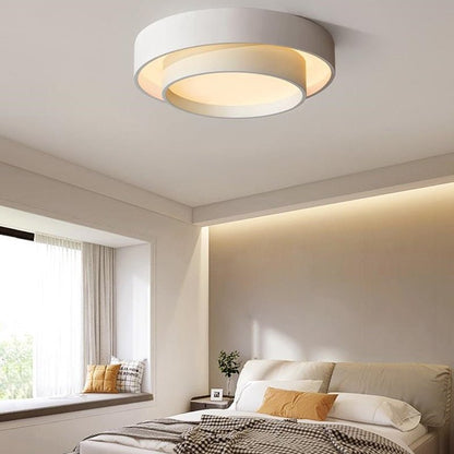 Modern Led Art White Round Ceiling Lamp - Querencian
