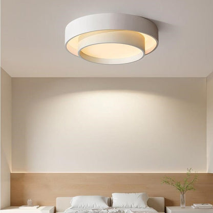 Modern Led Art White Round Ceiling Lamp - Querencian