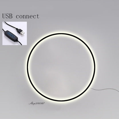 Modern Minimalist USB Led Rings Wall Lamp - Querencian