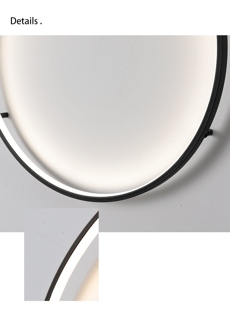 Modern Minimalist USB Led Rings Wall Lamp - Querencian