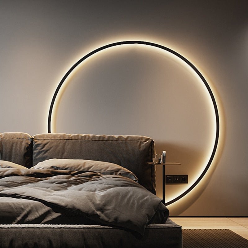 Modern Minimalist USB Led Rings Wall Lamp - Querencian