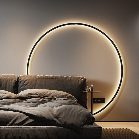 Modern Minimalist USB Led Rings Wall Lamp - Querencian