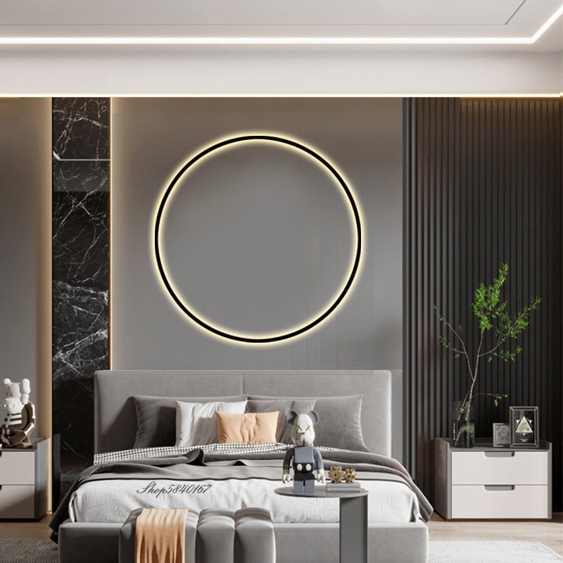 Modern Minimalist USB Led Rings Wall Lamp - Querencian