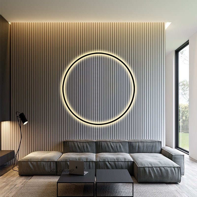 Modern Minimalist USB Led Rings Wall Lamp - Querencian