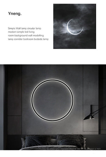 Modern Minimalist USB Led Rings Wall Lamp - Querencian