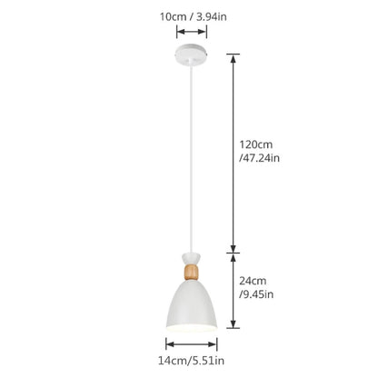 Modern Multiple Color Wood LED Pendant Light - Querencian