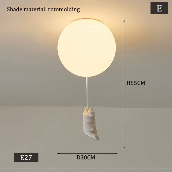 Modern Polar Bear Pendant Chandelier Led Lamp - Querencian