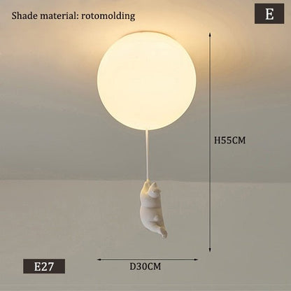 Modern Polar Bear Pendant Chandelier Led Lamp - Querencian