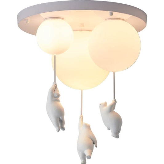 Modern Polar Bear Pendant Chandelier Led Lamp - Querencian