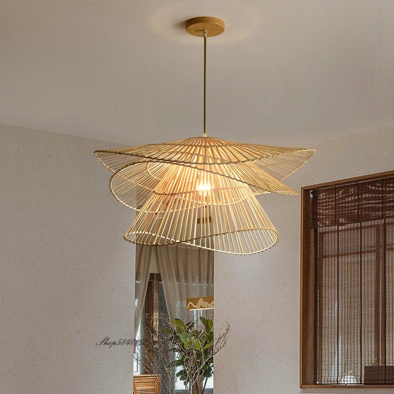 Multi-layered Creative Rattan Pendant Lights - Querencian