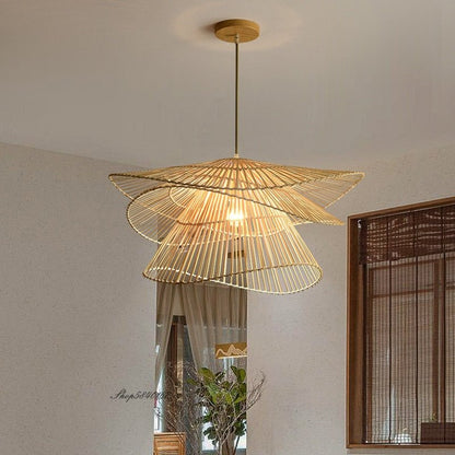Multi-layered Creative Rattan Pendant Lights - Querencian