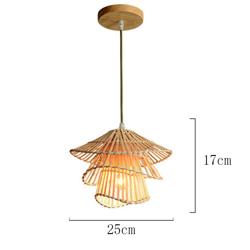 Multi-layered Creative Rattan Pendant Lights - Querencian