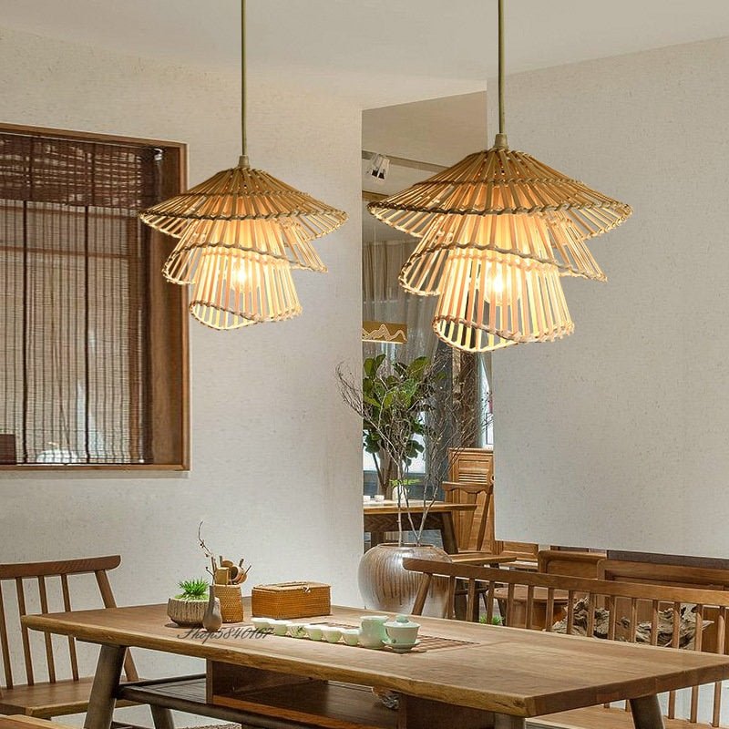 Multi-layered Creative Rattan Pendant Lights - Querencian
