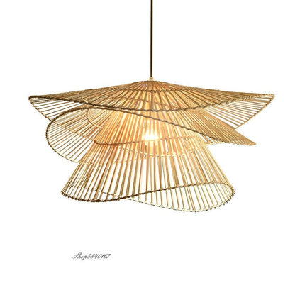 Multi-layered Creative Rattan Pendant Lights - Querencian