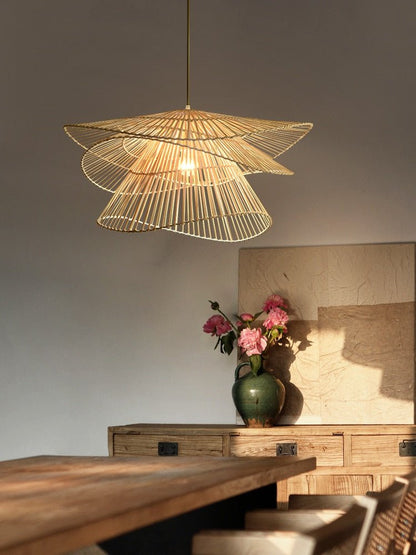 Multi-layered Creative Rattan Pendant Lights - Querencian
