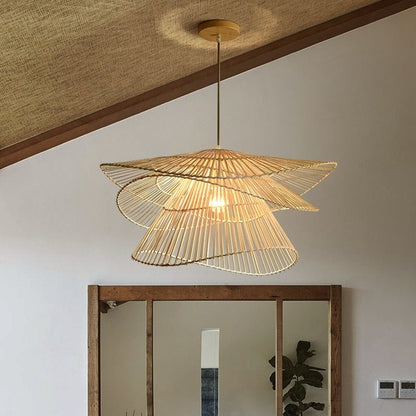Multi-layered Creative Rattan Pendant Lights - Querencian