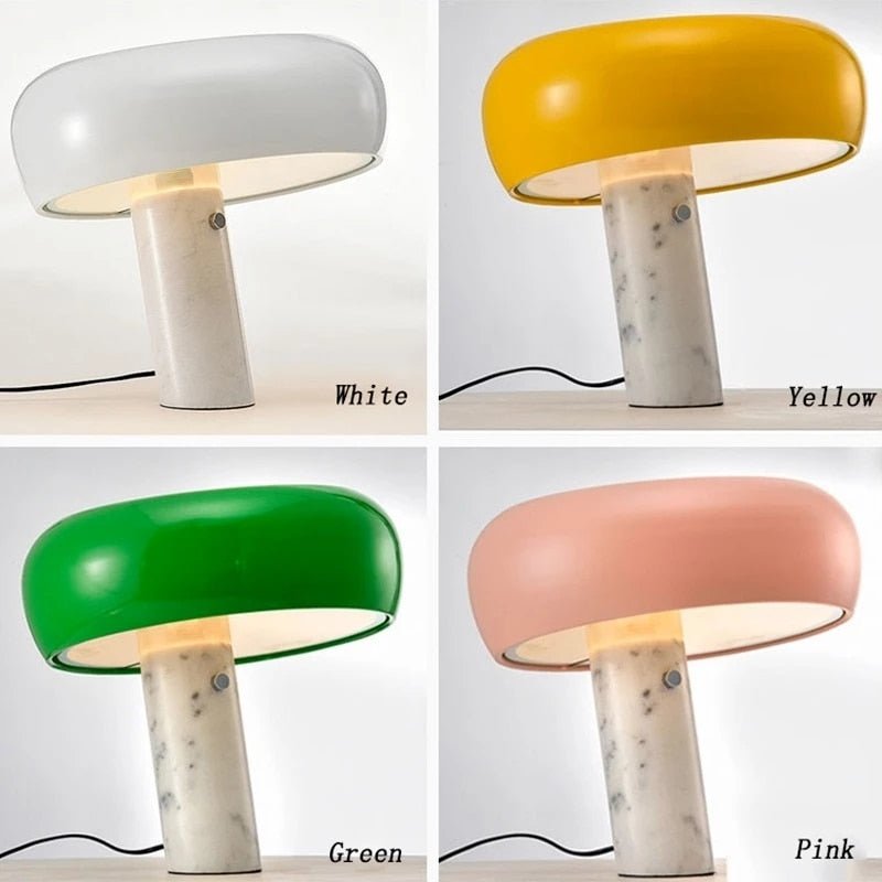 Mushroom Marble Snoopy Table Lamp Decor Lighting - Querencian
