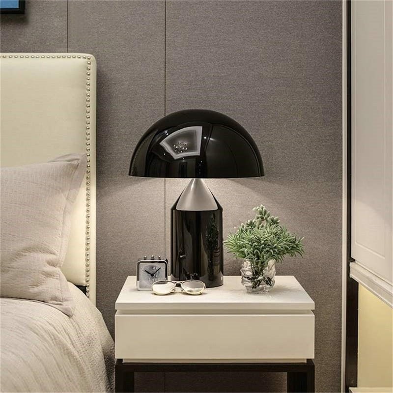 Mushroom Table Lamp Metal LED Decoration Lighting - Querencian